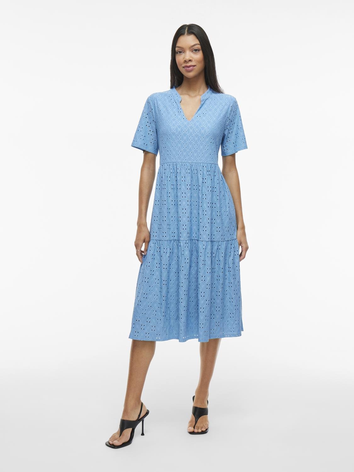 VIKAWA Midi Dress - Blissful Blue - VERO MODA & VILA Bergvik